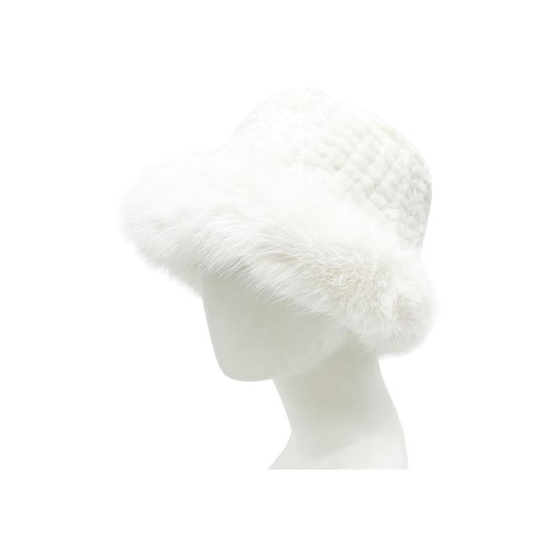 Fisherman Hat Plush Winter Warm Bucket Hats Ear Protection Outdoor Gift Cap