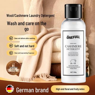 ONEFULL Schrumpffreies Waschmittel für Kaschmir & Wolle für Mäntel und Pullover