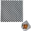 100 Sheets Black and White Checkered Dry Waxed Deli Paper, Grease Resistant Basket Liners (11.5''x11.5'')