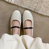 Niche brand~ Compilation Mary Jane shoes round head flat sole single shoes women's 2025 spring new versatile leather women's shoes