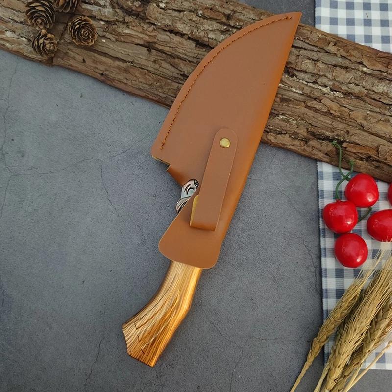 MYVIT TOP Kitchen Knives Handmade Forged Stainless Steel Kitchen Knife Fish Sculpture Knives Boning Knife Meat Cleaver Fruit Vegetables Cutter Tool