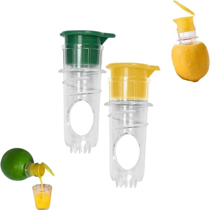 

2Pcs Portable Manual Fruit Squeezer Household Kitchen Press Tool жовтий/зелений