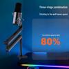 Professional Desktop Boom Arm Mic Stand with Condenser Mic Clip and Phone Holder