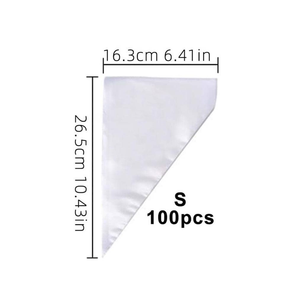 100 Stück Einweg-Spritzbeutel Icing Spritzbeutel Kuchencreme Dekorierbeutel für Kekse Kuchen Cupcakes Backen