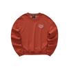 Solid Color Vintage Pullover Sweatshirt Women Tops Burgundy L323W070-02A0