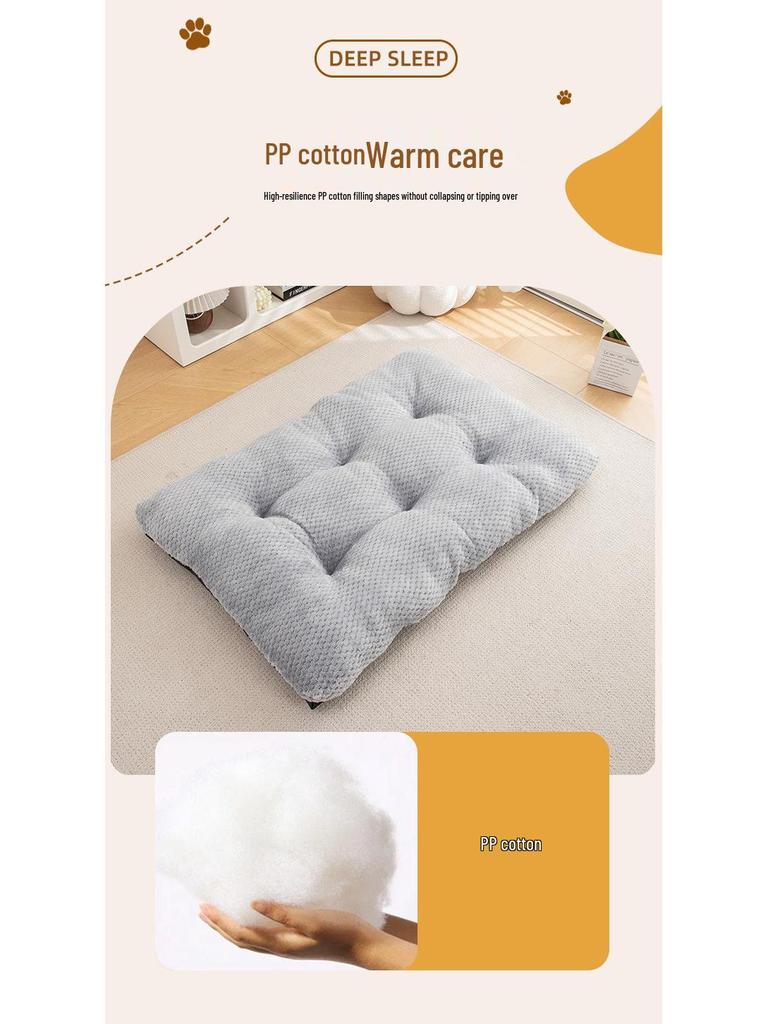 Plush Winter Pet Mat: Warm Dog Bed & Cozy Cat Nest