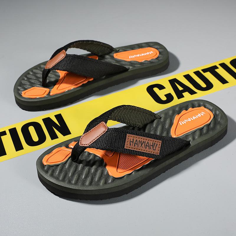 

2024 Высококачественные брендовые модные мужские шлепанцы летние пляжные шлепанцы мужские повседневные дышащие утолщенные пляжные мужские тапочки для отдыха на открытом воздухе 45 оранжевый