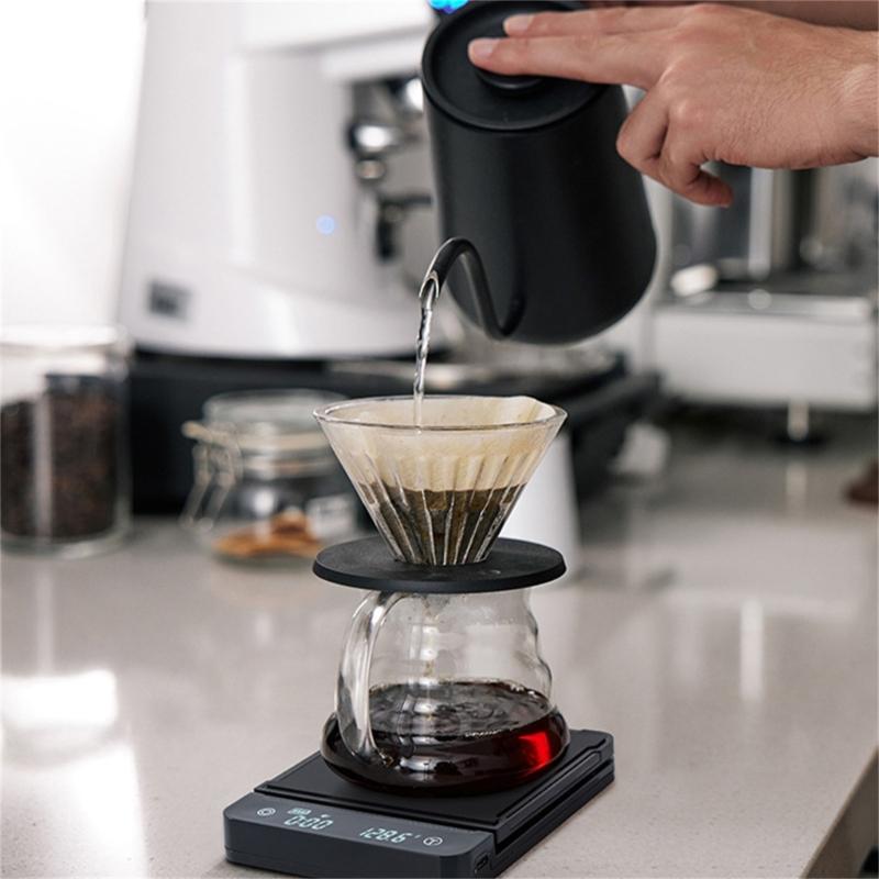 Waterproof Electronic Scale Portable Electric Coffee Scale Digital Espresso Scale Kitchen Scale for Coffee Beans Powder