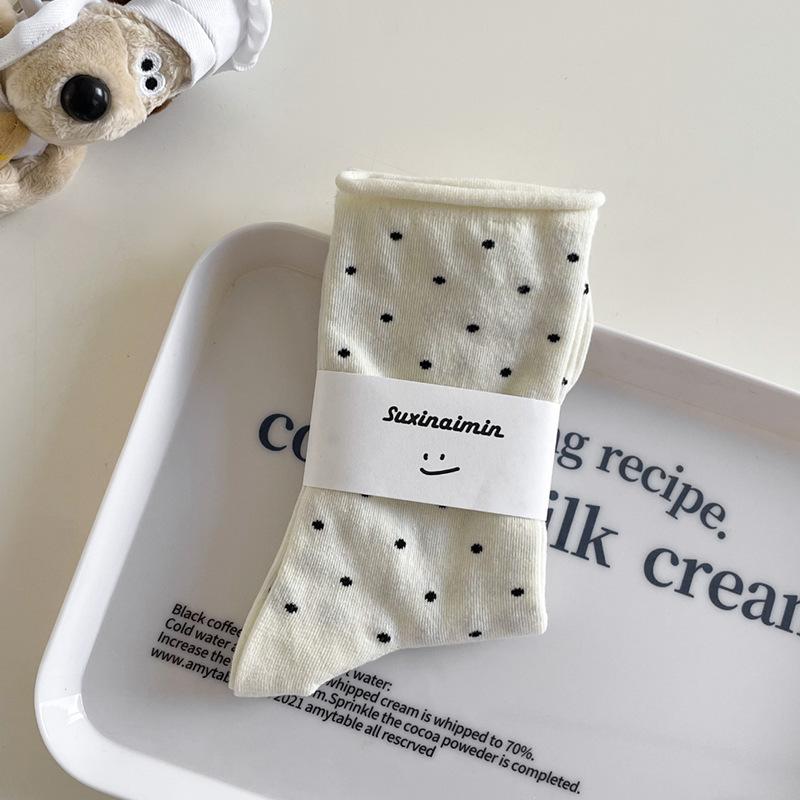 

Женские летние пудровые деревянные серьги-кружева, преппи, балетные, с ветряными барабанами, носки-гольфы 1 pair белый