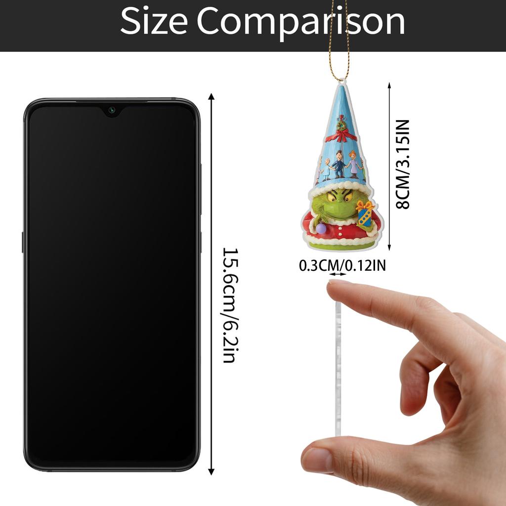 2D Acrylic Christmas Tree Ornaments And Pendants - Perfect Christmas Home Decor And Gifts