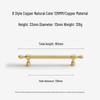 French Light Luxury Gold Brass Drawer Pull Handle