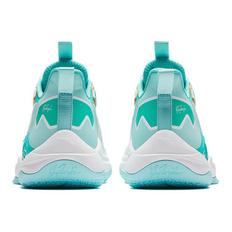 Anta Kids KT Comfortable Non-Slip Shock Absorbing Durable Low-Top Basketball Shoes Kids Sneaker White Green A312421107-1