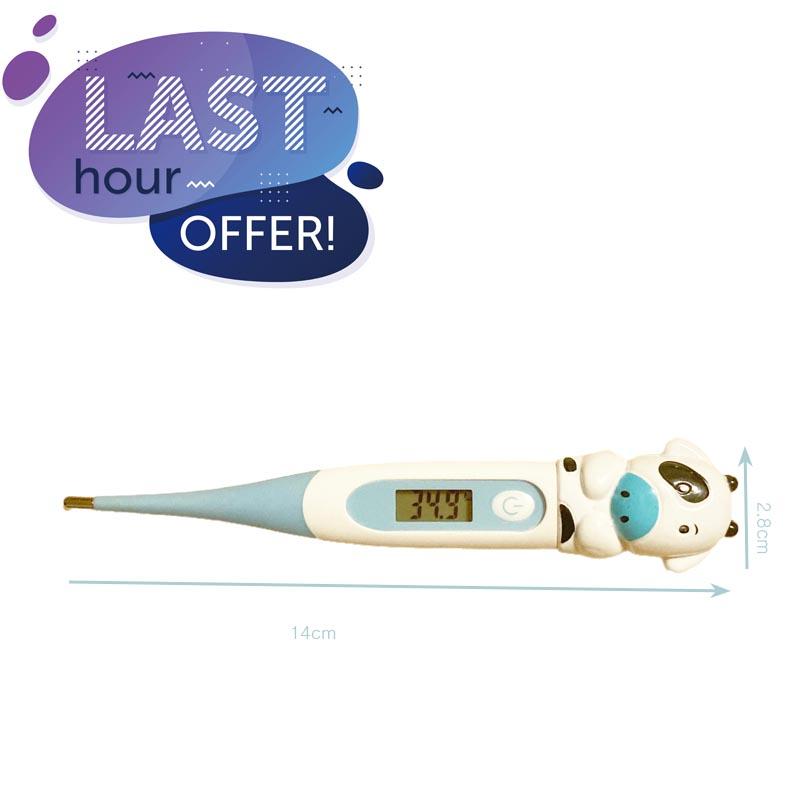 1pcs Waterproof Basal Thermometer Digital Fiebre Oral Armpit or Rectal Electronic LCD Display Soft-head Thermometer Household