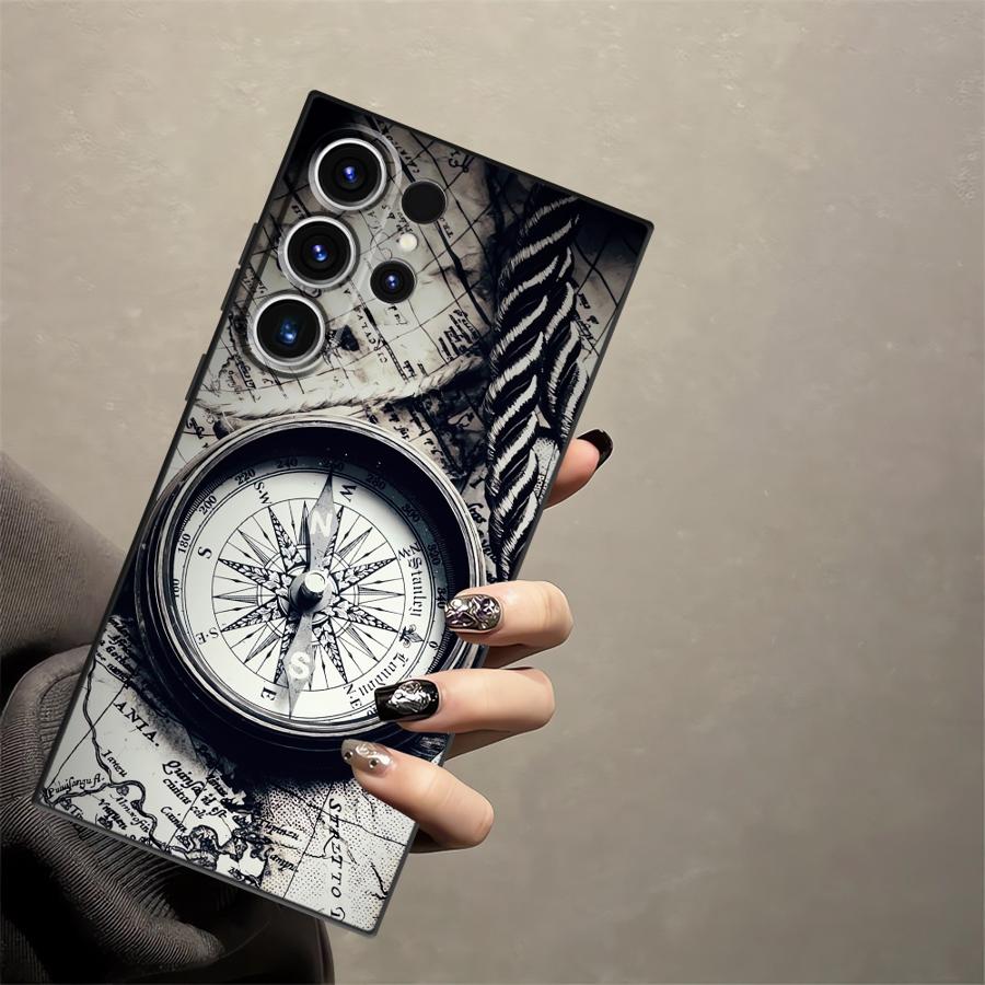 Retro Map Table Funda Phone Cover Case for Samsung Galaxy S26 Ultra S21 FE Note 20 8 9 10 S24 S25 Plus S23 S10 S9 S20 Ultra