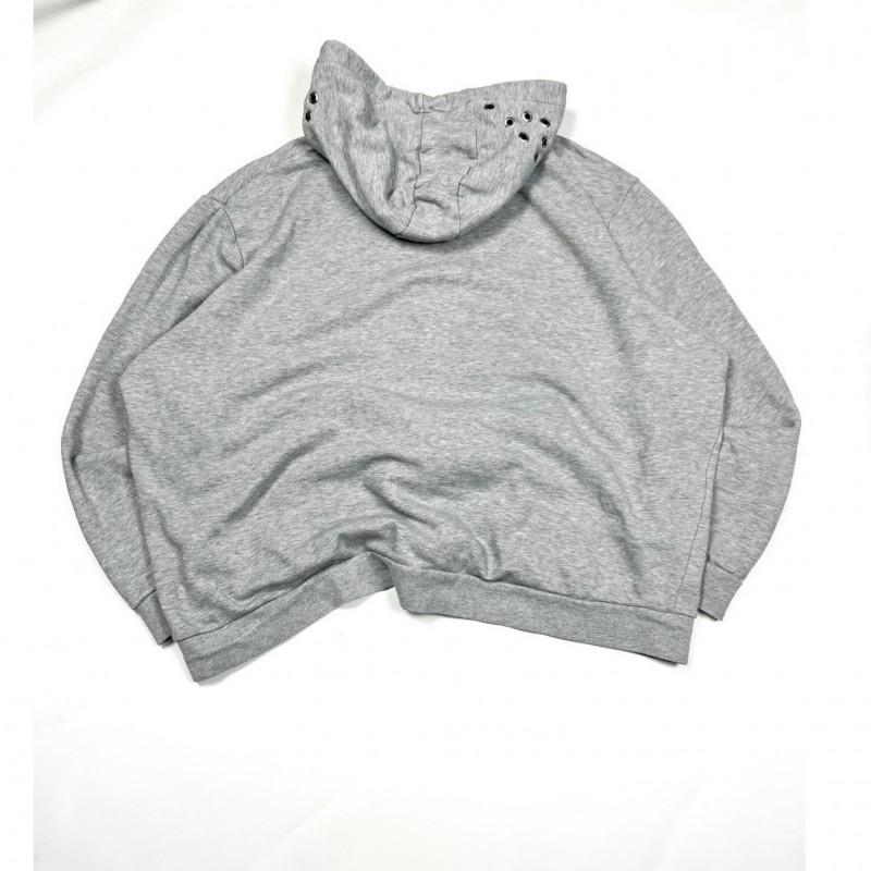 Y2K Punk Streetwear Hooded Long Sleeve Zip-Up Graphic Sweatshirt Women Loose Fit Dark Aesthetic