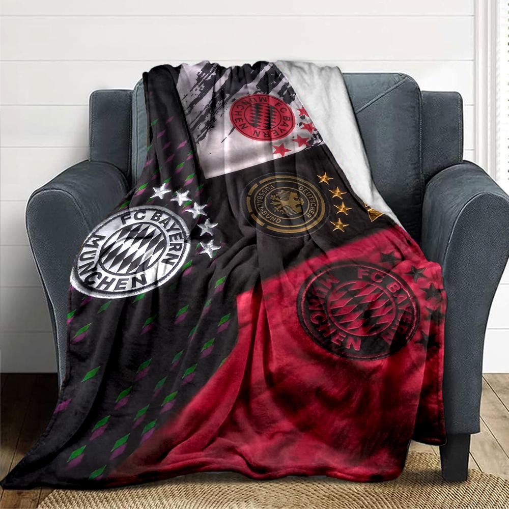 Coperte con Stemma del Bayern Monaco in Flanella Stampata Traspiranti Calde Plaid per Casa Ufficio Copriletto 0708a123