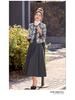 Spring 2025 Women's Embroidered Two-Piece Set: Short Jacket & Half Skirt