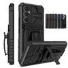 Чохол Military Armor для Samsung Galaxy S24 S23 FE S22 Ultra S21 S20 Note 20 Ultra Cover Затискач для пояса Кобура Kickstand Повний захисний чохол