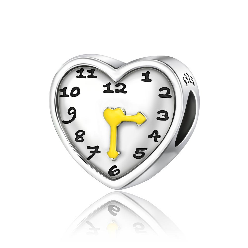 Roman Numerals Clock Pendant Alarm Clock Beads Fit Bracelet Charms Copper Original Jewelry Women Diy Accessories