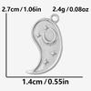 5pcs/Lot High Quality Steel Color Pentagram Star Sun Stainless Steel Pendant For Jewelry Making Supplies Handmade Bracelet Charm
