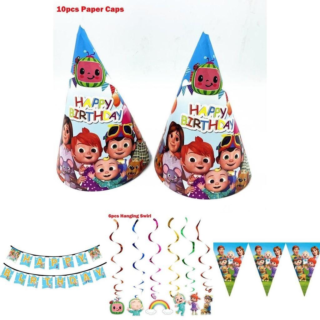 Vibrant Family Birthday Party Supplies Set With Cheerful Plates And Decor Elements
