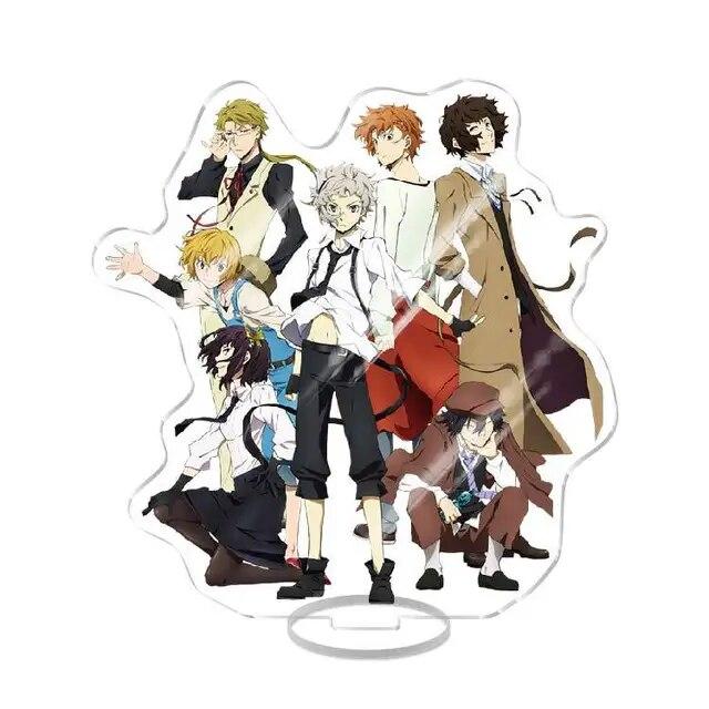 New Bungo Stray Dogs Anime Figure Acrylic Stand Model Toy Dazai Osamu Nakahara Chuuya Ryunosuke New Year Desk Decor Collect Gift