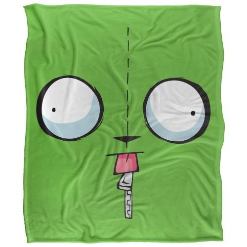Invader Zim Silky Face Gir Supersoft Blanket