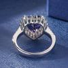 Classic Sweet Romantic Heart Purple Crystal Rings ForWomen Engagement Wedding Ring For Accessories Size 6-10