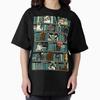 Library Kitten Wars Oversized T-Shirt