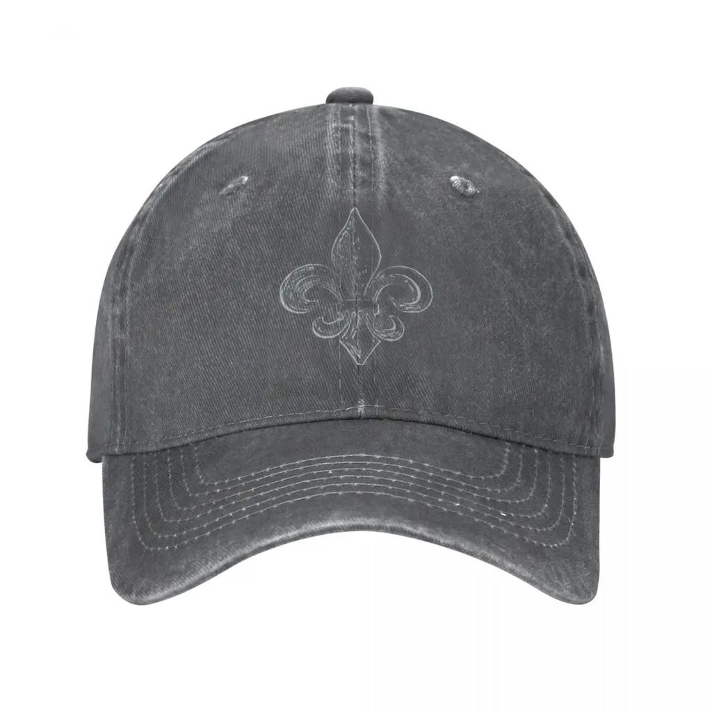 Hip Hop Baseball Caps Verstellbare Hüte Quebec Frankreich Royal Fleur De Lis Lily Sommer Schirmmütze Französisch gewaschene Baumwolle Gorras Vintage