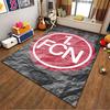 1. FCN Logo Teppich Design geeignet als rutschfeste Matte für das Wohnzimmer oder Schlafzimmer Sofa