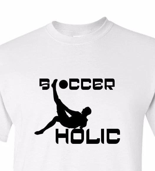 Soccer Holic Shirt Soccerholic Soccer Addict T-Shirt Fathers Day Tee Sport Hobby 2XL