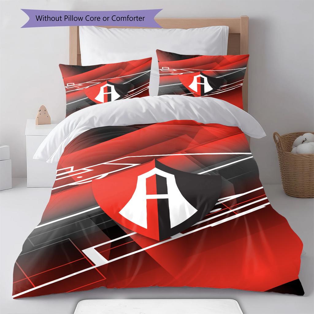 Atlas FC Pattern Bedding Set Quilt Cover Pillowcase Home Decor Gift (1 * duvet cover + 2 * pillowcase, without core)