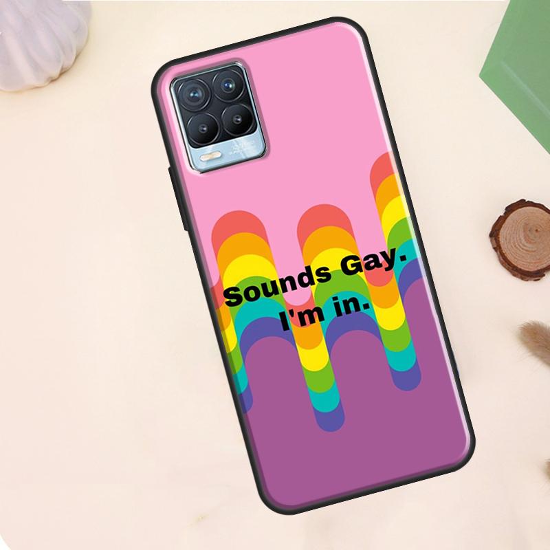 Gay Lesbian LGBT Rainbow Pride Case For Realme C55 C53 C33 C63 C61 C51 C65 C67 C71 C75 11 12 13 14 15 Pro Plus GT6 GT7 Pro