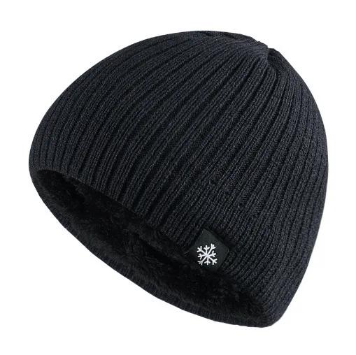 Autumn and winter men's and women's velvet pullover knitted hat loose outdoor warm ear protection thick woolen hat