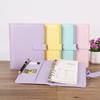 Colorful pink Blue Purple Yellow Ring Binder A5 Notebook Cover