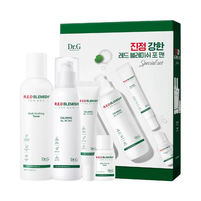 Dr.G Red Blemish For Men Special Skincare Set Soothing All-In-One + Multi Soothing Toner Set
