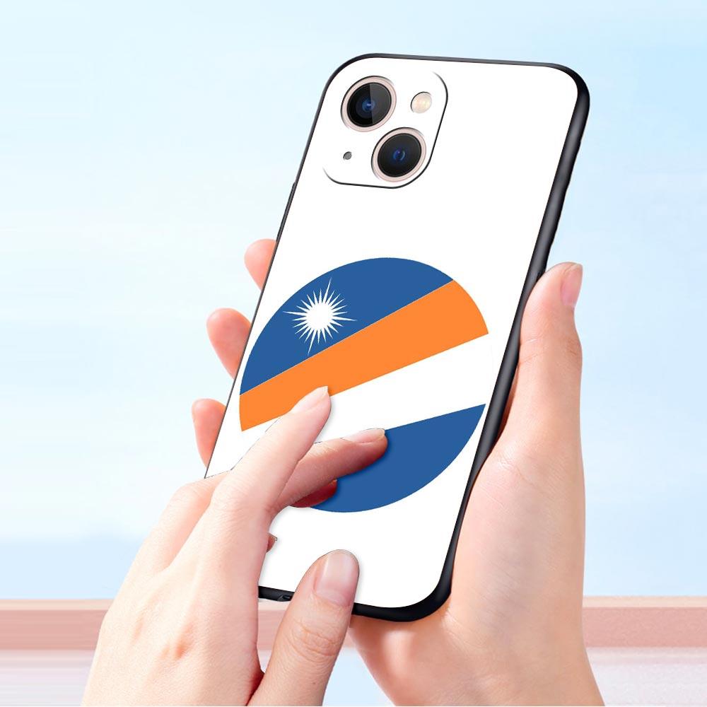 Marshall Islands Flag Phone Case For iPhone 17 16E 15 16 14 13 12 11 Pro Max 7 8 Plus Soft TPU Back Cover