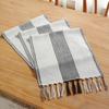 Table Runner Stripe Pattern Bohemian Style Tassel Tablecloth Decoration Home Decor