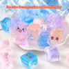5/10/20 Pack Ice Cube Slow Rising Squishy Toy Soft Square Squeeze Stress Anxiety Relief Fidget Decompression Toy for Kids Adults