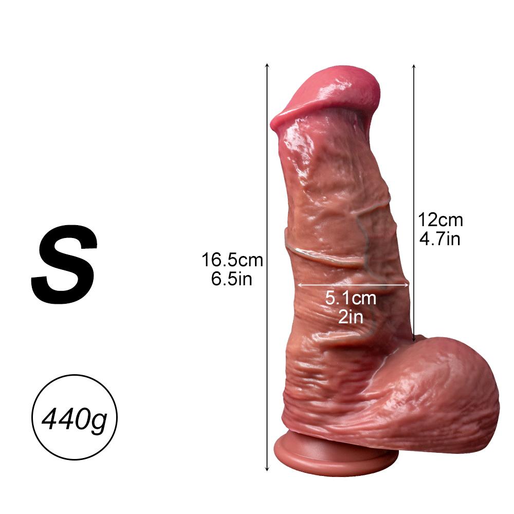 Fat King Glasses Dildo Double Liquid Silicone Artificial Penis Makeup Female Masturbator Thick Long Vacation Penis Adult Sexual Supplies