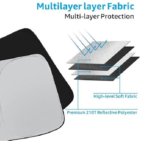 Custom For Toyota Highlander 2008-2013 Car Windshield Sun Shade Anti UV Cover