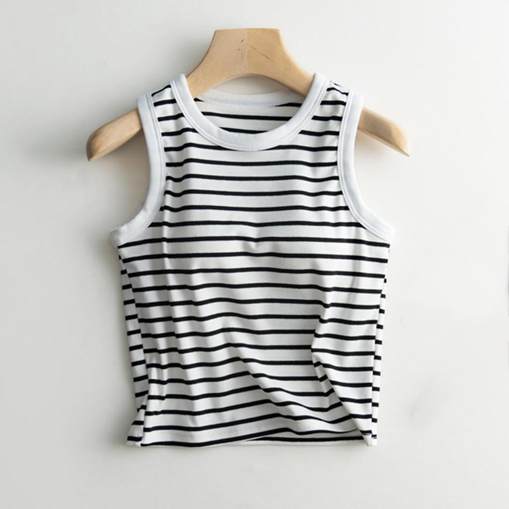 Women's Fashion Non-Steel Ring All-In-One Wth Bra Pads Camisole Vest Bottoming Shirt Sexy Large Size Underwear