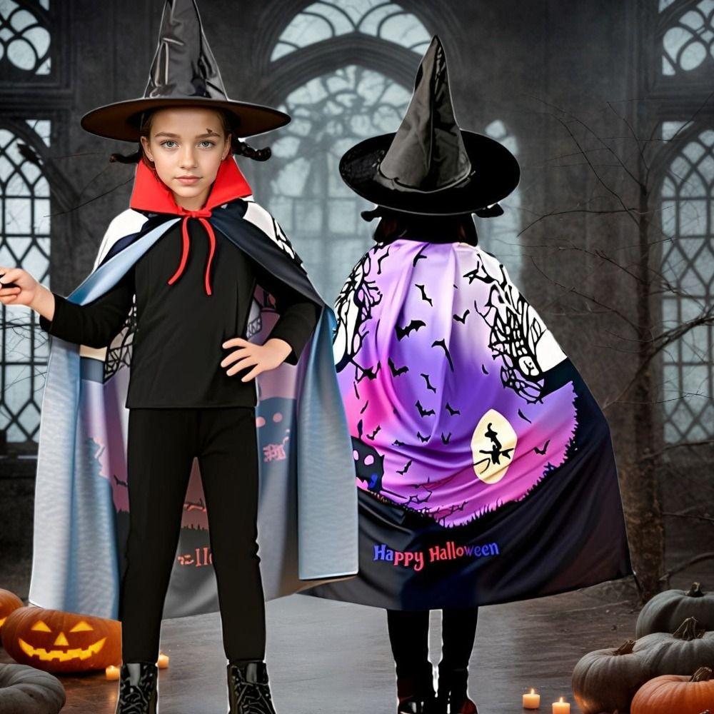 Mystical Cosplay Costume Set Fantasy Magician Cloak Funny Halloween Cloak  Children