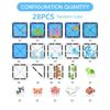 Magnetic Building Blocks for Children, Ocean Animal Scene, Creative Play, Children's Learning Birthday Gift
