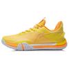 New LiNing Stick To the Ground Flight SE Cushioned Slip Resistant Abrasion Resistant Low Top Badminton Shoes Women's Yellow AYZR008-2