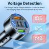 250W 5-in-1 PD QC3.0 Car Charger Fast Charging USB C for IPhone,Samsung Galaxy, IPad Pro, Multi-Port Cigarette Lighter Adapter