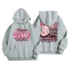 Unisex Hafif Uzun Kollu Kapüşonlu Baskılı Sweatshirt