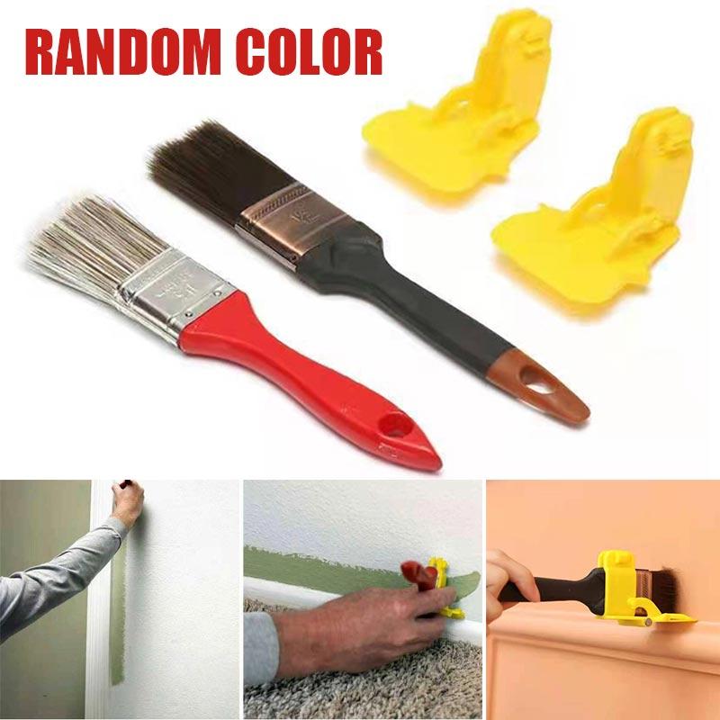 

PDTO Paint Edger Tool Ручной малярный валик Набор кистей для настенного потолка DIY Живопись