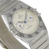 Omega Constellation Day-date Watches 396.1070 SilverDial Stainless Steel Quartz Analog Display Unisex Used